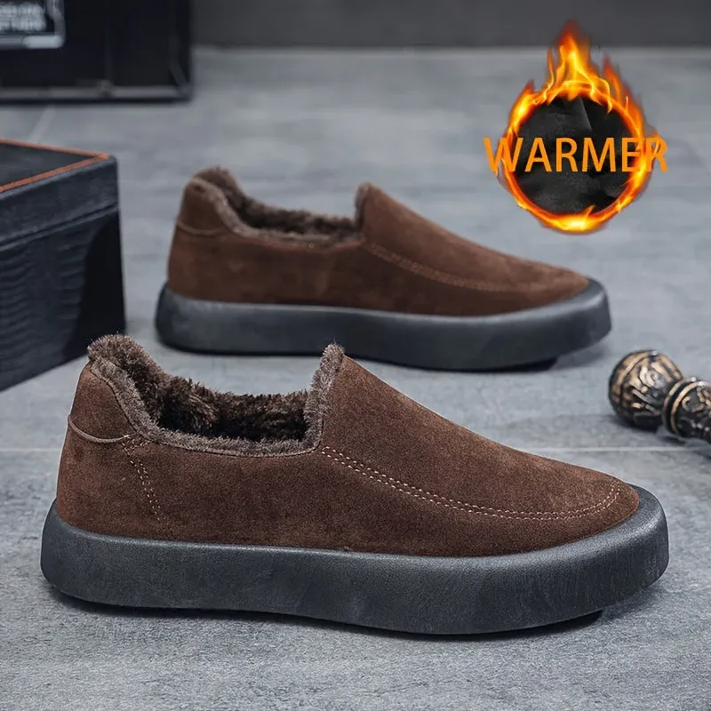 Noir & Co - Baskets vintage brunes avec doublure en polaire – Image 4