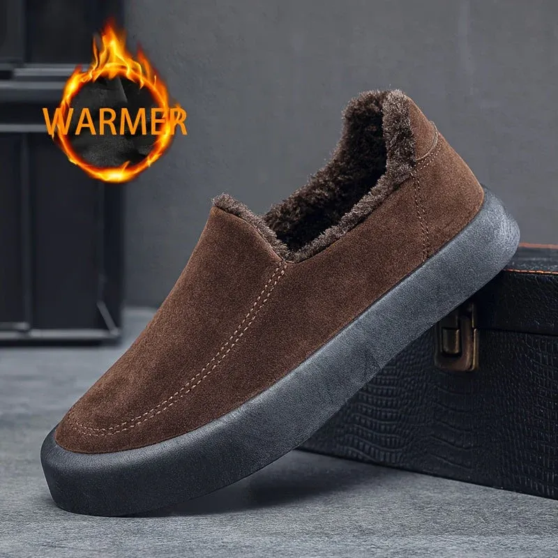 Noir & Co - Baskets vintage brunes avec doublure en polaire – Image 3