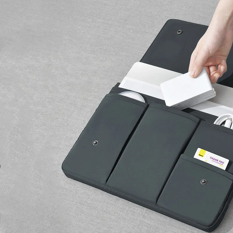 Nouveau style - Sac pour ordinateur portable noir et blanc, étui protecteur – Image 4