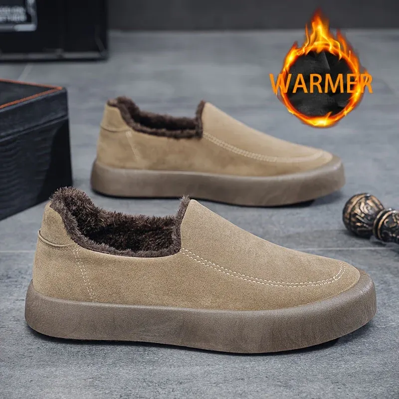 Noir & Co - Baskets vintage brunes avec doublure en polaire – Image 5