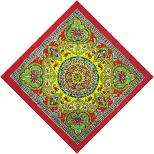 Bandana Motif Indien Rouge | RoyalBandana