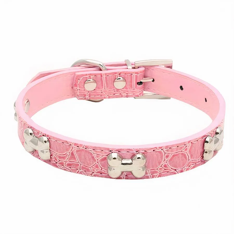 Collier à motif d’os pour chien – Image 5
