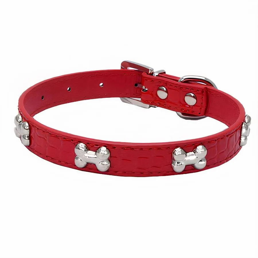 Collier à motif d’os pour chien – Image 3