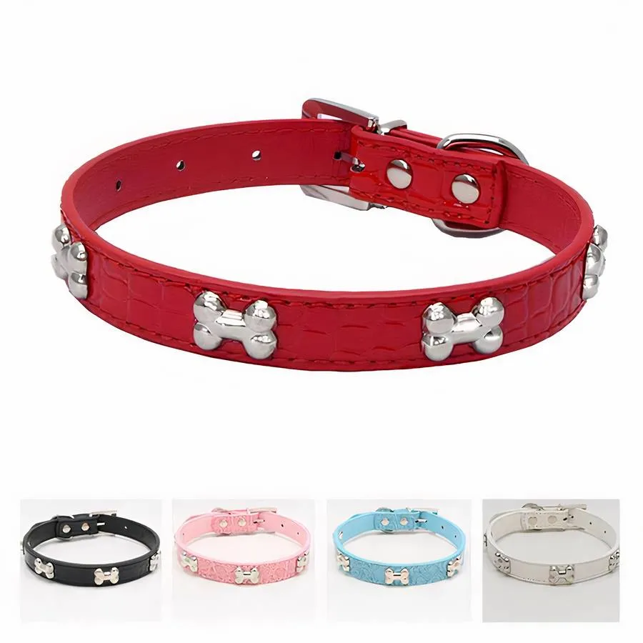 Collier à motif d’os pour chien – Image 2