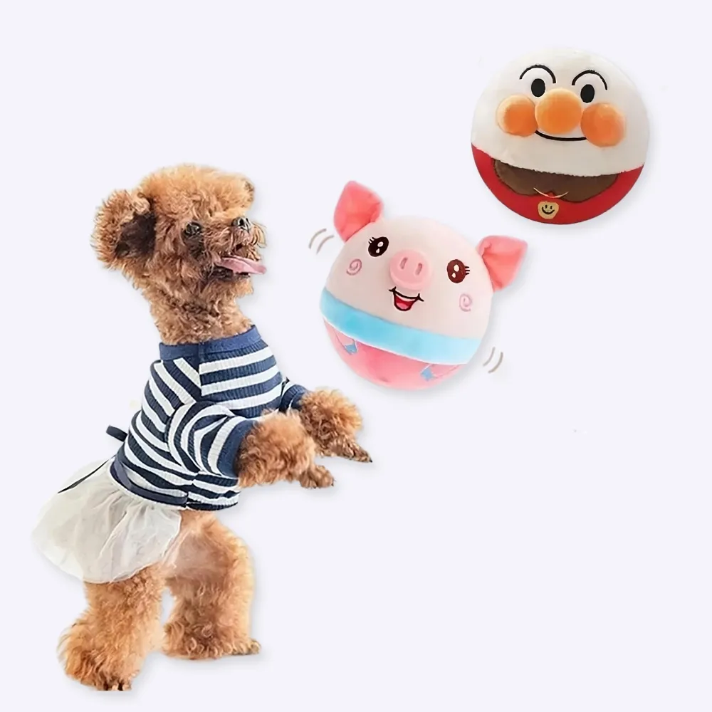 Jouet chien interactif balle en peluche parlante