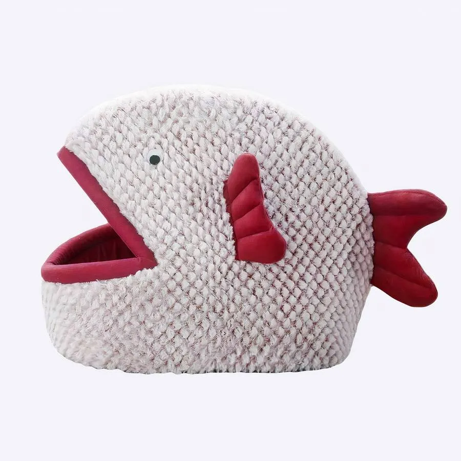 Lit en forme de poisson pour chien