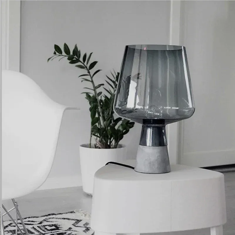 BétoLumi – Lampe de Table en Ciment Moderne pour Chambre et Bureau – Image 2