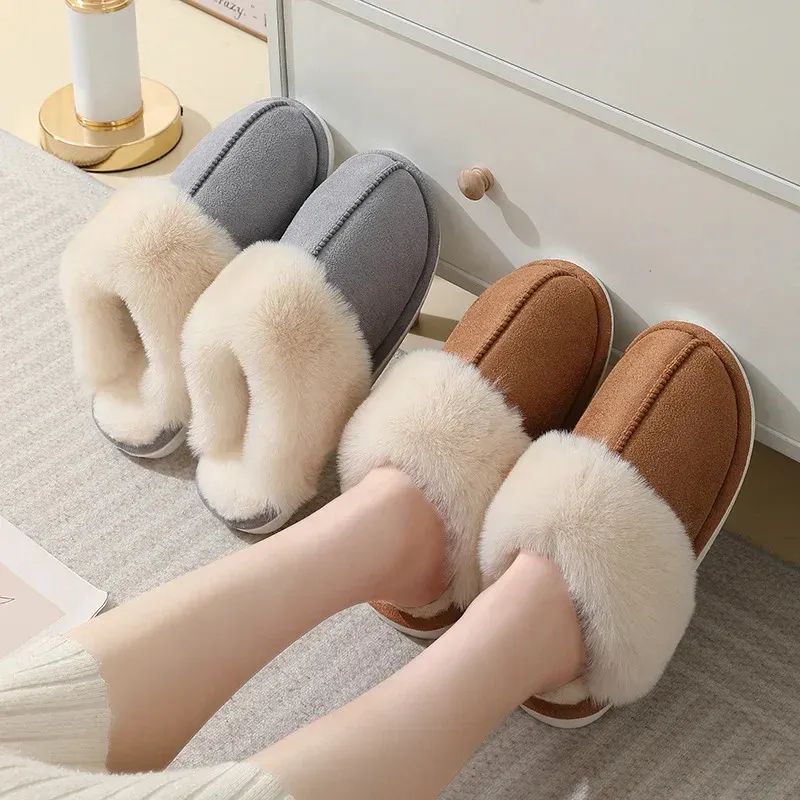 Chaleur Douillette - Chaussons en peluche anti-dérapants pour femmes – Image 7