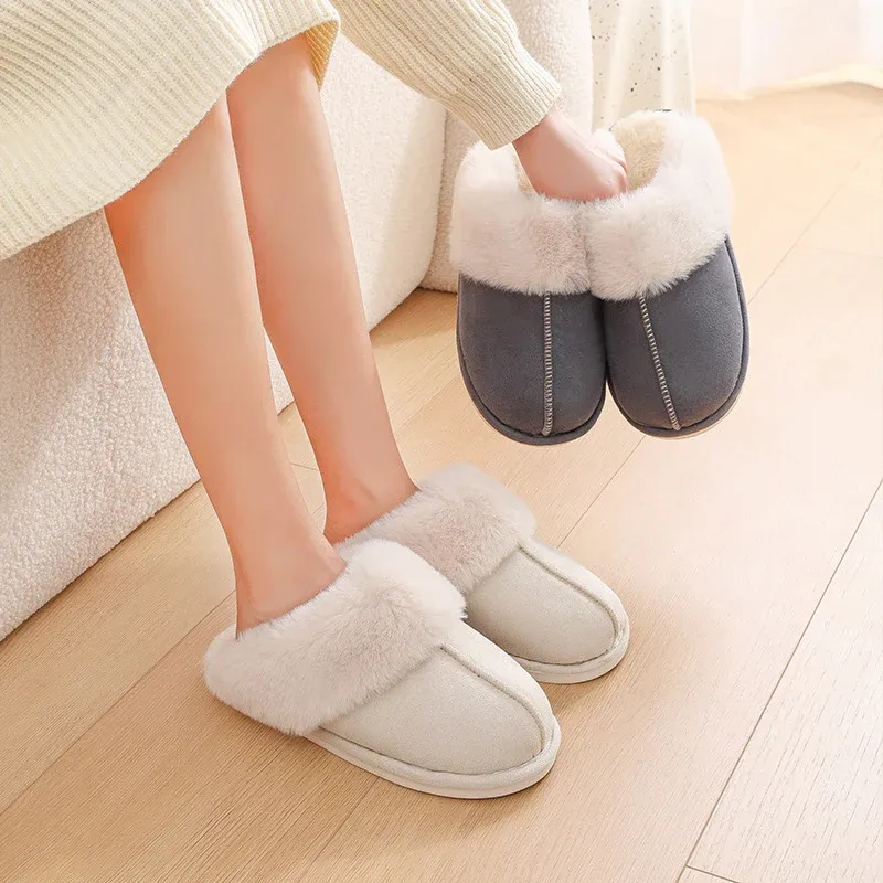 Chaleur Douillette - Chaussons en peluche anti-dérapants pour femmes – Image 2