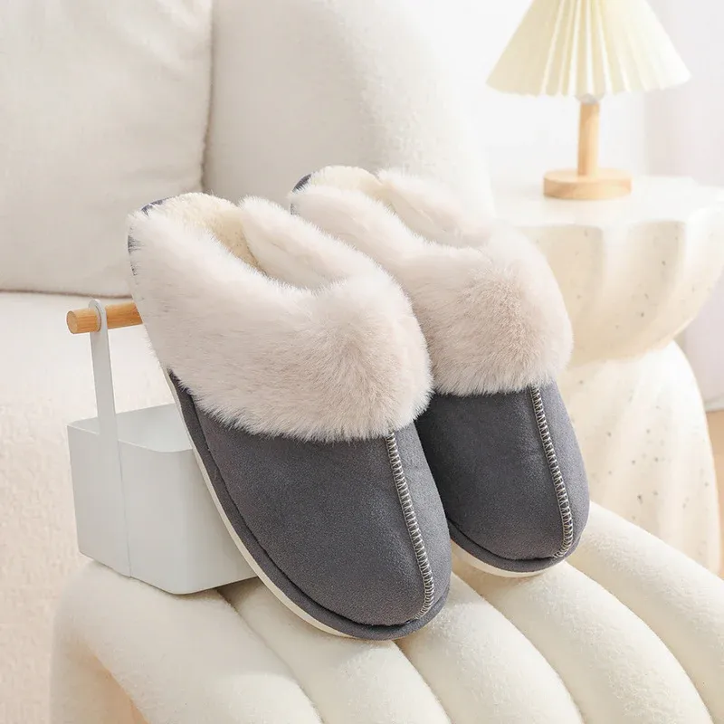 Chaleur Douillette - Chaussons en peluche anti-dérapants pour femmes – Image 9