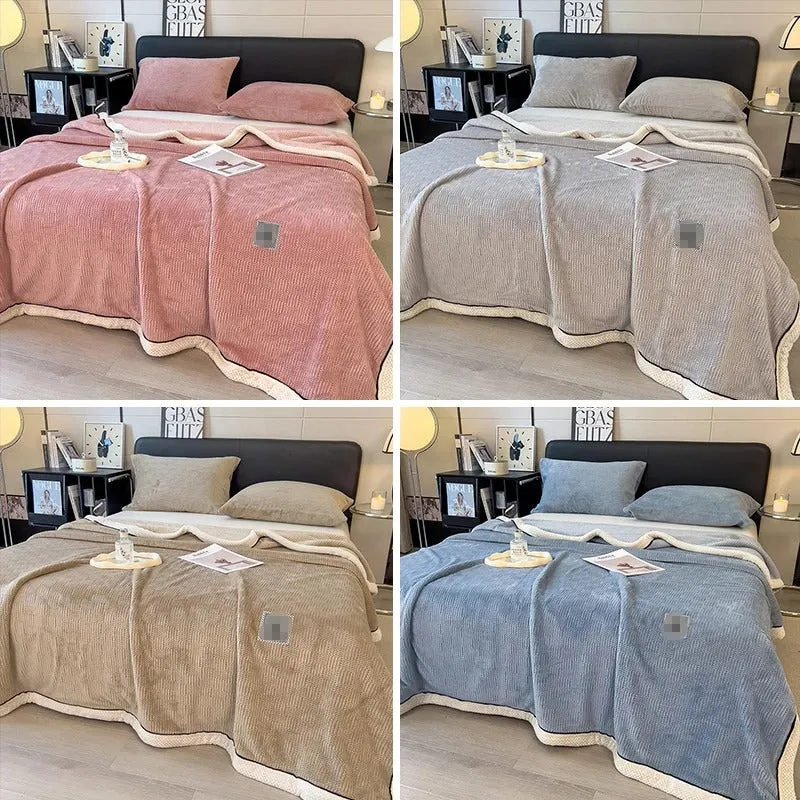 VeloursCorail - Couverture Flanelle en Fausse Fourrure pour Lit – Douceur et Confort pour la Maison